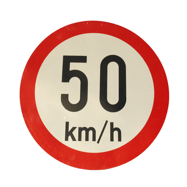 Speed limit sign