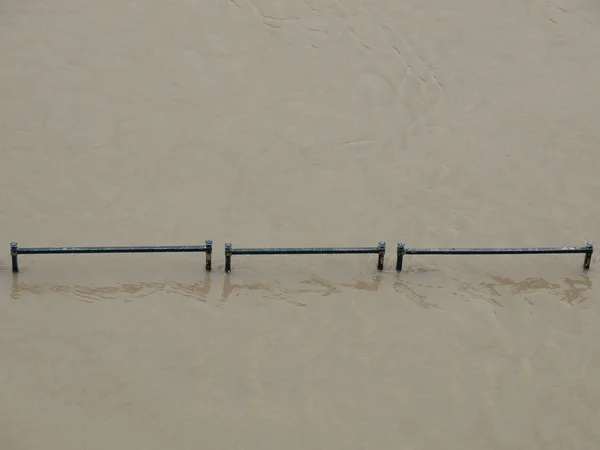 Inondazione del Po a Torino, Piemonte, Italia — Foto Stock