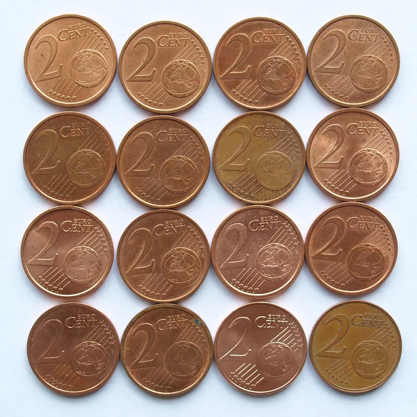 Euro coins — Stock Photo, Image