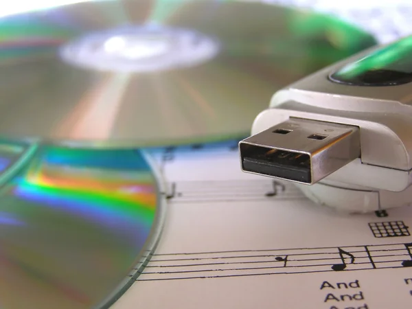 Leitor de CD DVD MP3 — Fotografia de Stock
