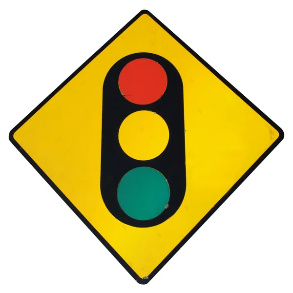 Közlekedési lámpa jelzése — Stock Fotó