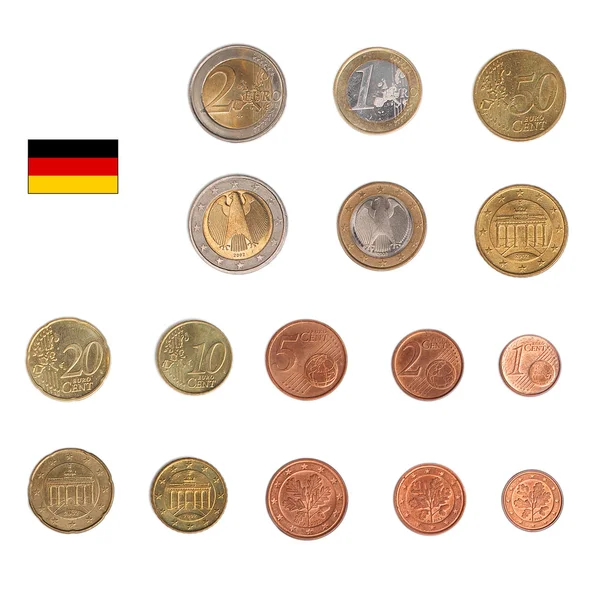 Moneda en euros - Alemania — Foto de Stock