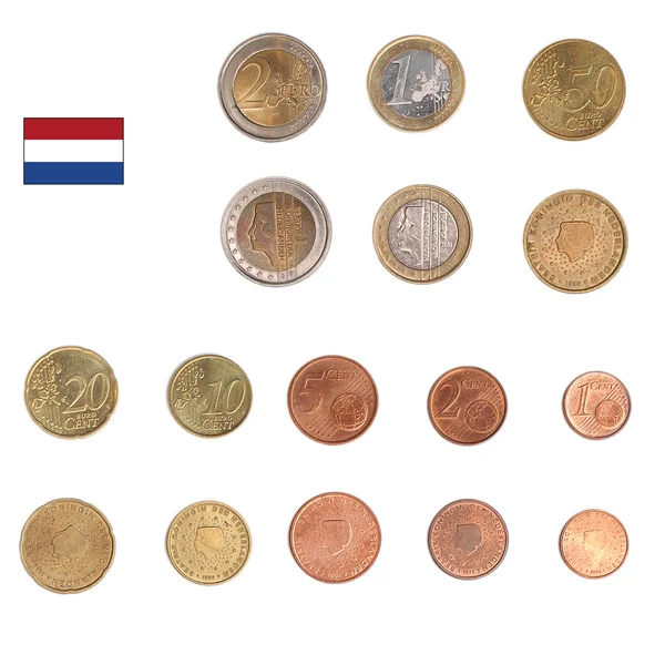 stock image Euro coin - Nederlands