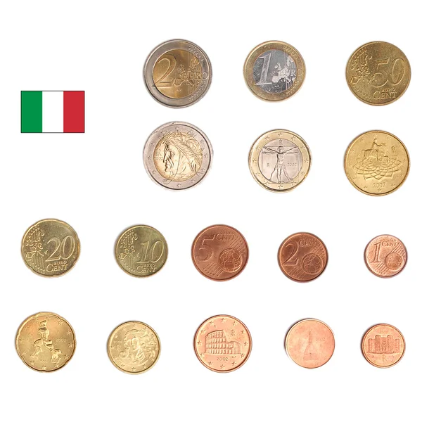 Moneda en euros - Italia — Foto de Stock
