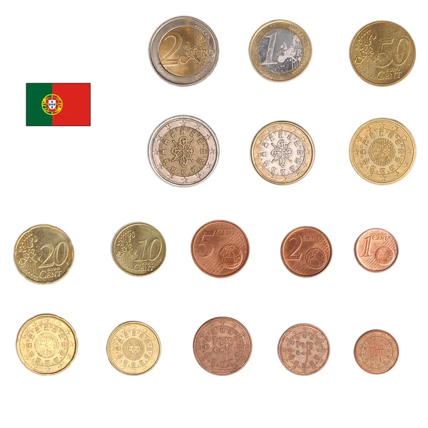 Монета евро - Португалия — стоковое фото