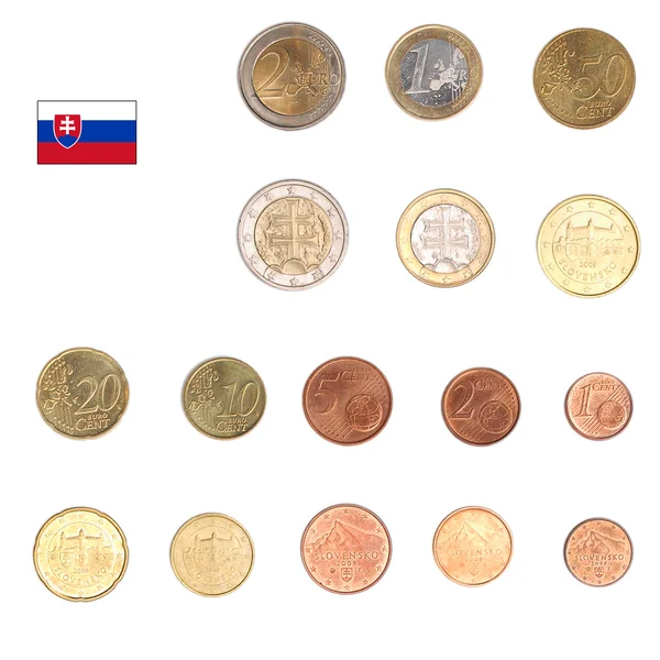 ユーロ硬貨 - スロバキア — ストック写真