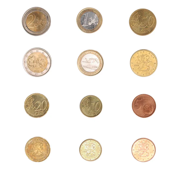 Monety euro - Finlandia — Zdjęcie stockowe