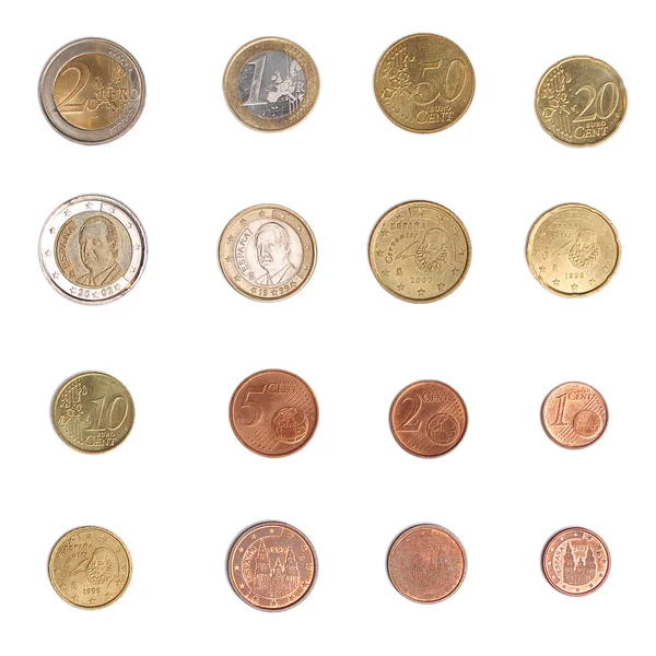 Монета евро - Испания — стоковое фото