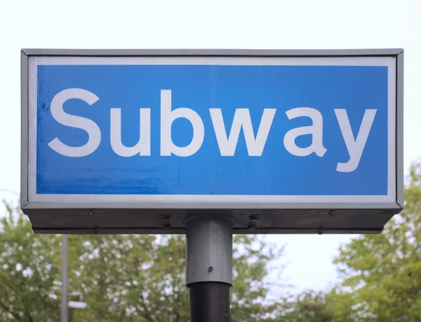 Subway sign — Stock Photo, Image