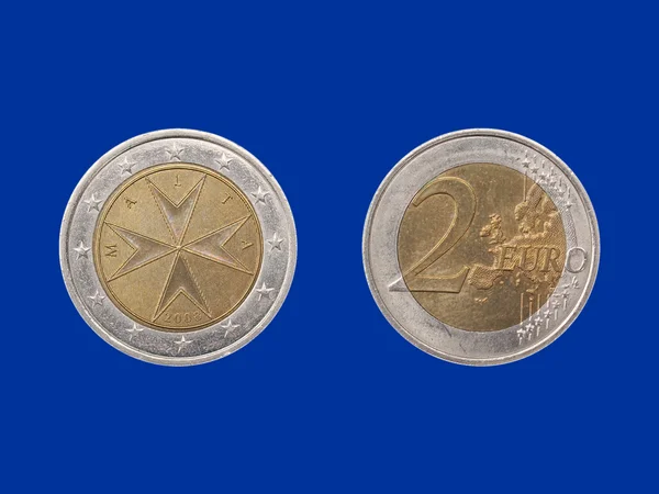 몰타에서의 유로 동전 — 스톡 사진