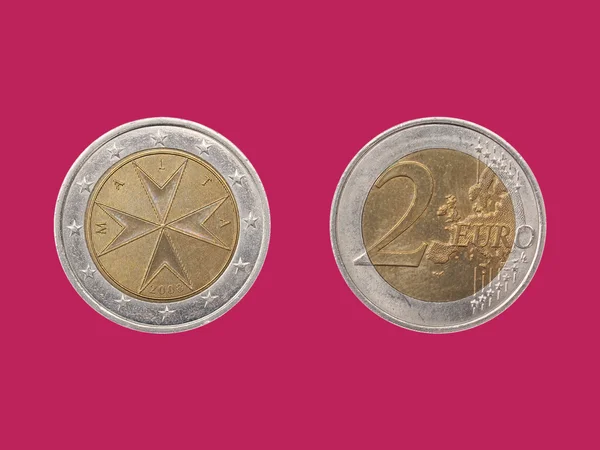 Монета евро с Мальты — стоковое фото