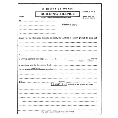 Building licence planning permission permit clipart