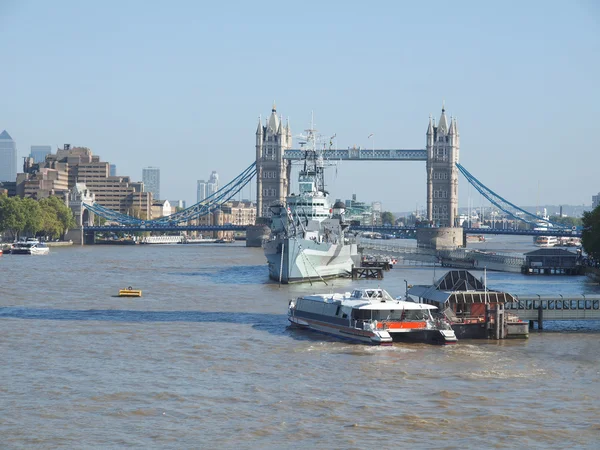 Floden Thames i London — Stockfoto