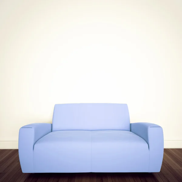 最小限のモダンなインテリアのソファ — ストック写真