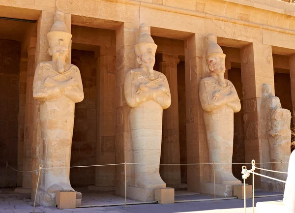 Statues of Queen Hatshepsut in her Temple