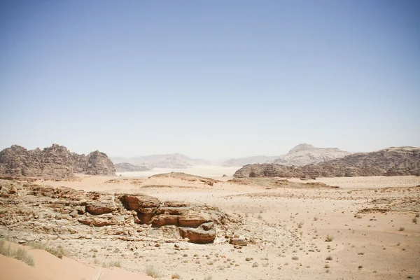 Wadi Rum'ın çöl — Stok fotoğraf