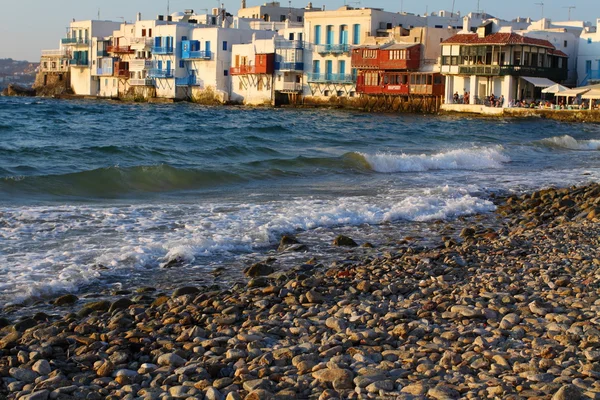 Klein Venetië in mykonos eiland Griekenland — Stockfoto
