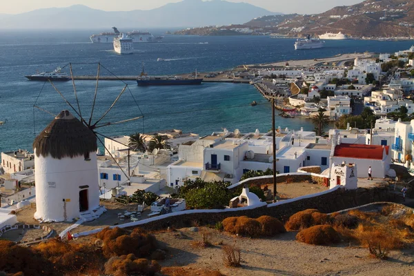 Panorama von Mykonos, Griechenland — Stockfoto