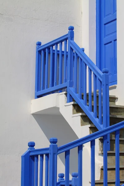 stock image Traditional Cycladic architecture of Mykonos. (Greece, Cyclades)