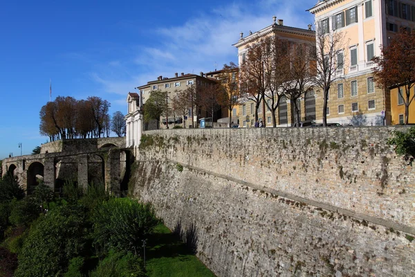 Muro veneziano nella Città Alta Bergamo — Foto Stock