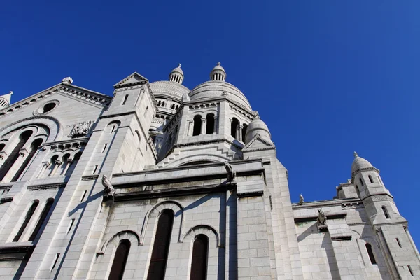 在巴黎圣心 ceure 大教堂 — 图库照片