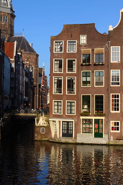 Hus arkitektur i Amsterdam - Stock-foto