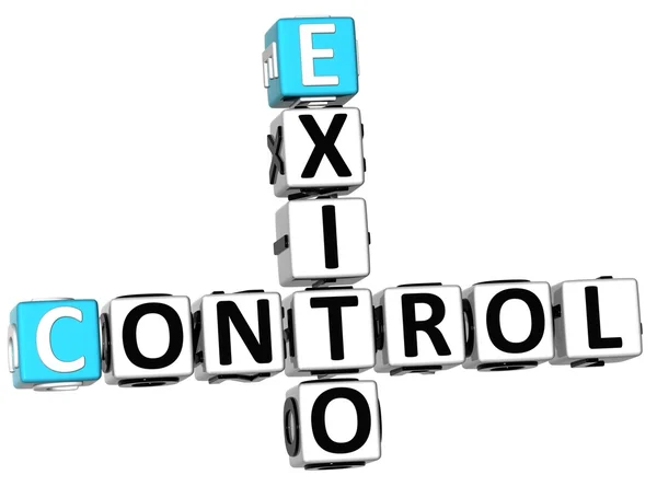 3D Exito Cantrol Crossword — Stock Photo, Image