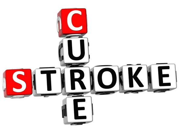 Cruciverba 3D Cure Stroke — Foto Stock