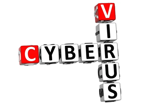 Mots croisés 3D Cyber Virus — Photo