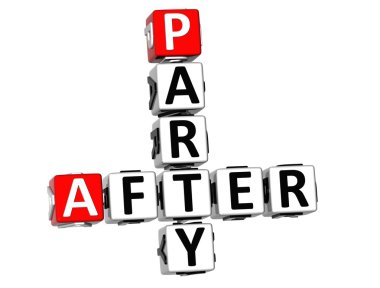 3D After Party Crossword clipart