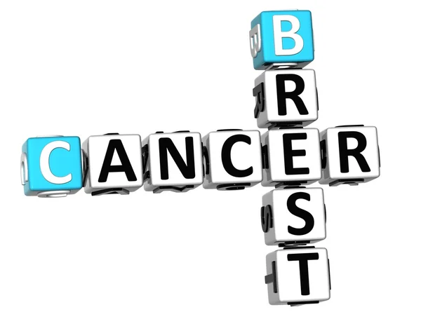 Crucigrama de cáncer de Brest 3D —  Fotos de Stock