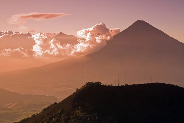 Vulkan sett från vulkanen — Stockfoto