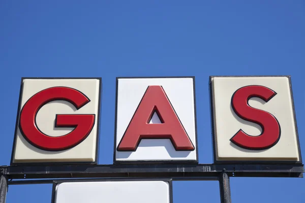 Gas sign — Stock Photo, Image