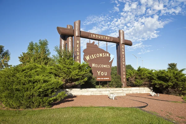Welcome to Wisconsin — Stock Photo, Image
