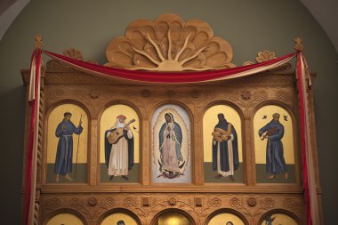 Altar in St. Francis of Assisi Cathedral clipart