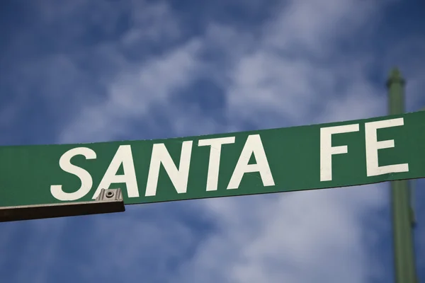 Znak Santa fe — Zdjęcie stockowe