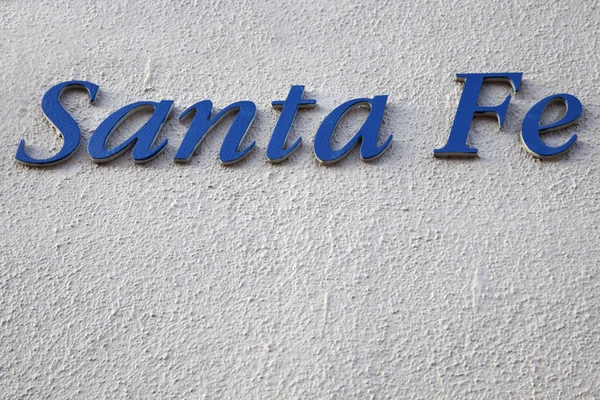 Santa Fe signo — Foto de Stock
