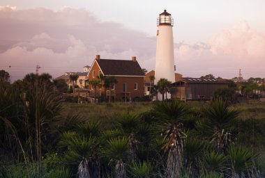 Lighthouse at Cape St. George clipart