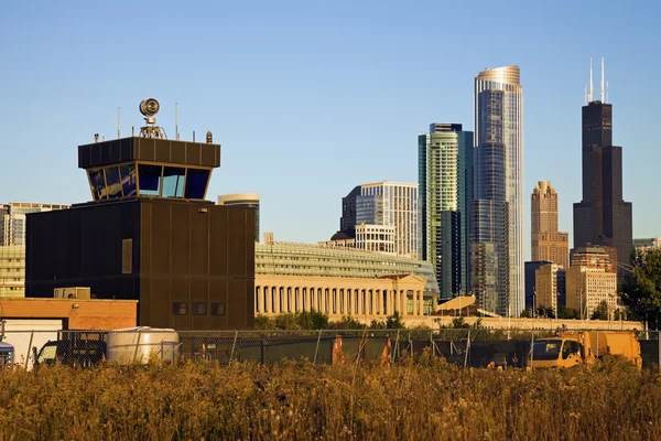 Chicago från den gamla flygplatsen — Stockfoto
