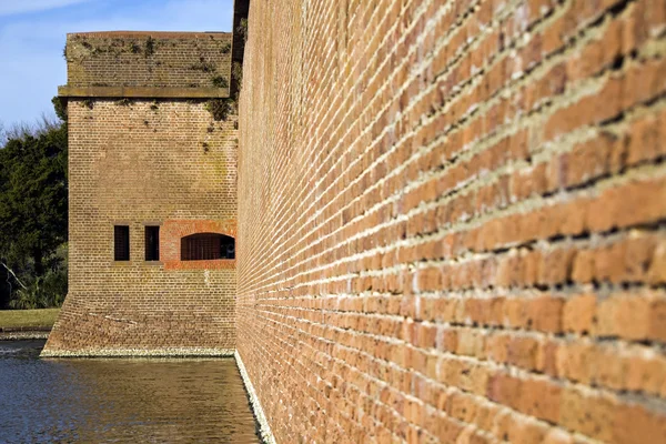Стены форта Пуласки — стоковое фото