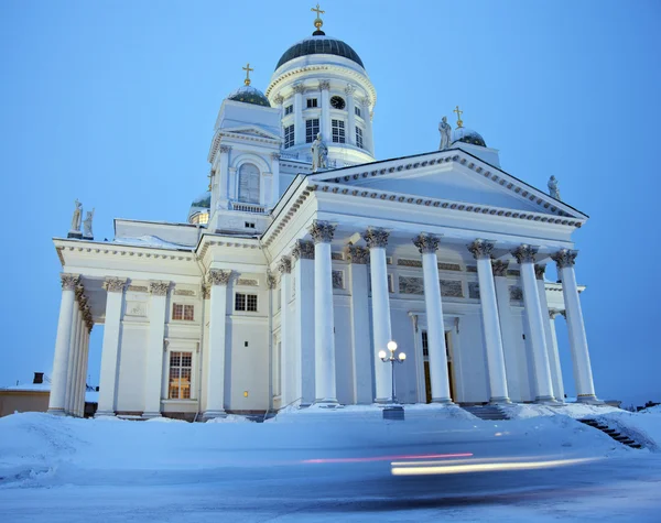 Lutheran Cathedral - winter morning — Stock Photo, Image