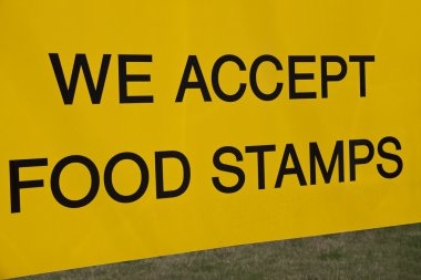 We accept food stamps clipart