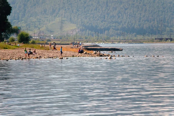 Brzeg jeziora Bajkał Obraz Stockowy