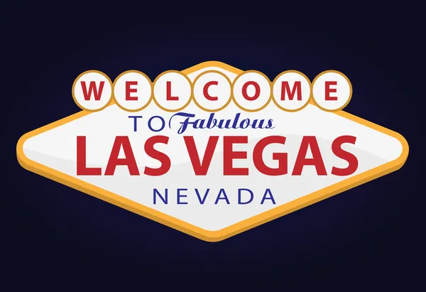 Vítejte v Las Vegas — Stockový vektor