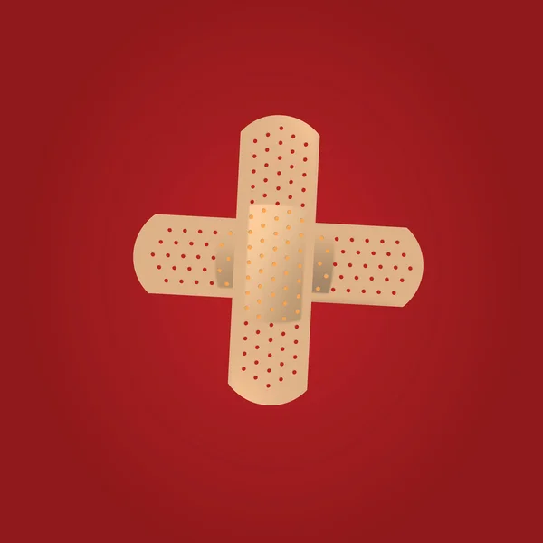 Yapışkanlı bandaj — Stok Vektör