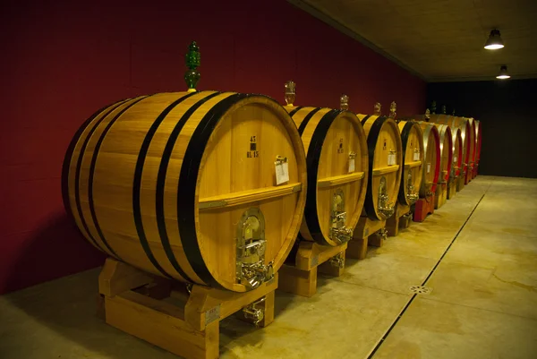 stock image Wooden container for wine