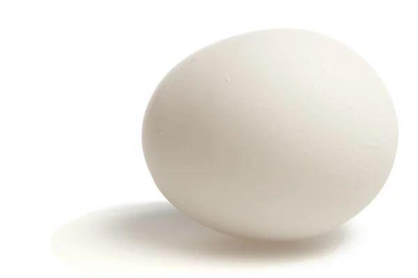 Uovo bianco con percorso di ritaglio Fotografia Stock