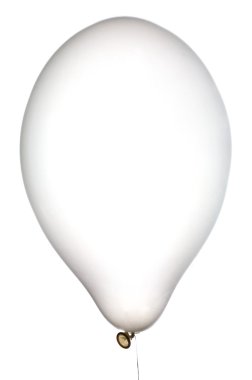 White balloon clipart