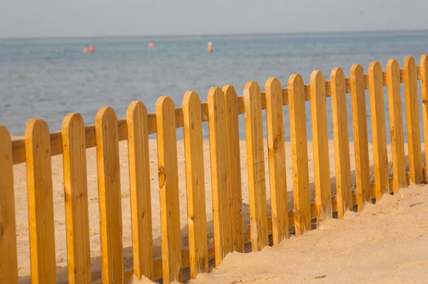 stock image Beach fence