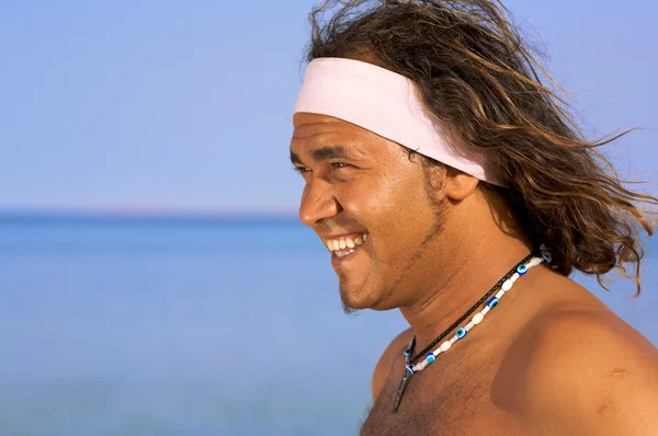 stock image Smiling man on the Beach